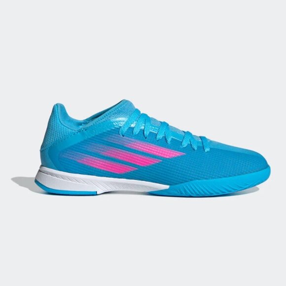 NIB Adidas X Speedflow.3 IN Unisex Indoor Soccer Shoe Sky Rush Pink Blue M13 W14 main image 8